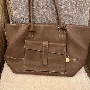 Brand new, never used taupe Lori Piana tote.